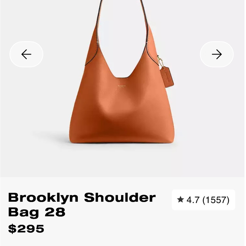 Coach Brooklyn 28 leather shoulder bag